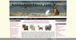 Desktop Screenshot of animalgiftideas.com